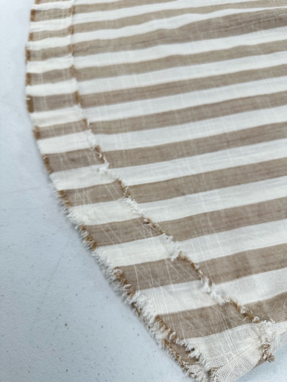 Umgee Beige & White Vertical Stripe Sleeveless Mini Dress - Picture 6 of 7